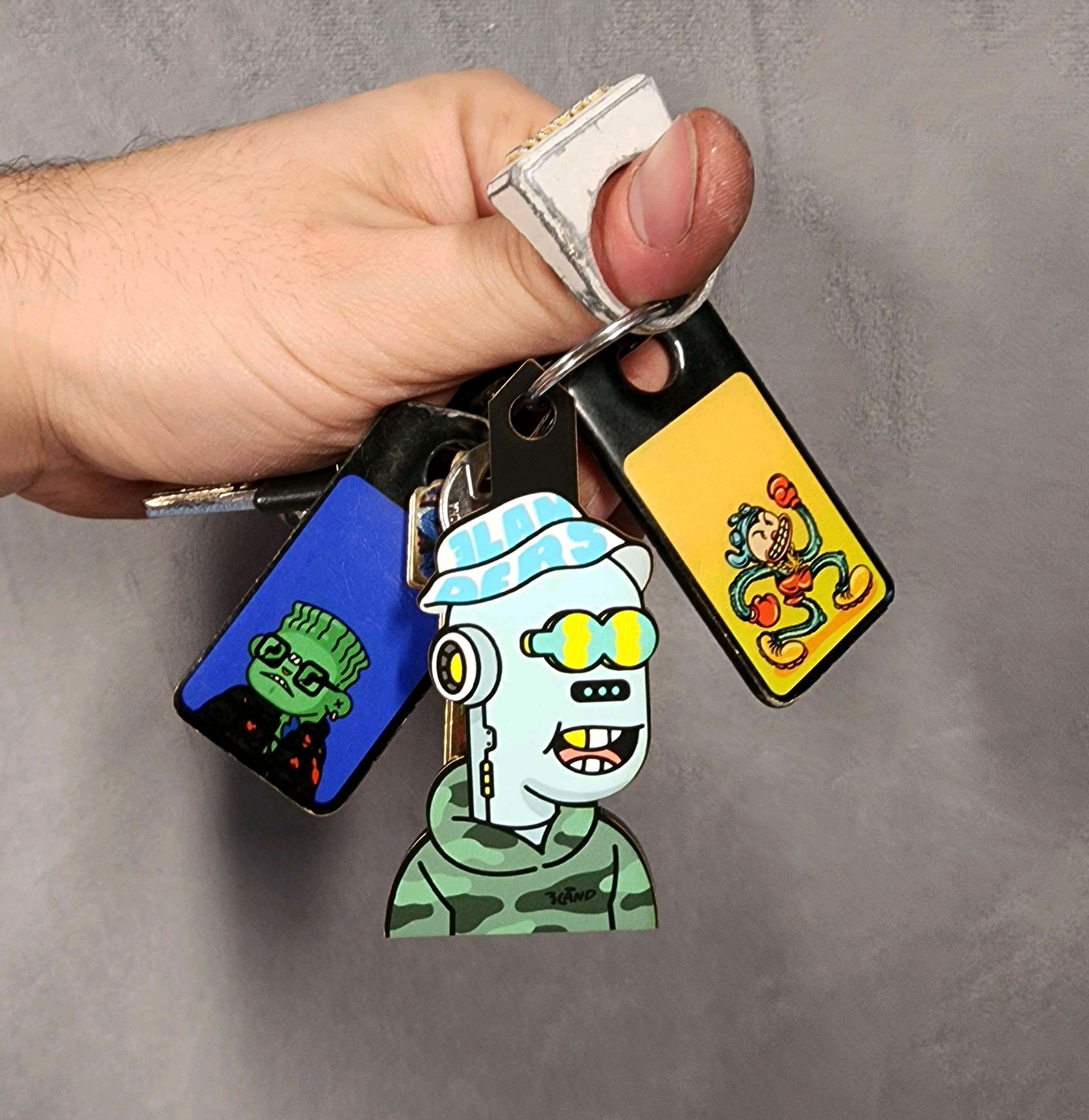 Custom NFT Silhouette Keychain (+$24.99)