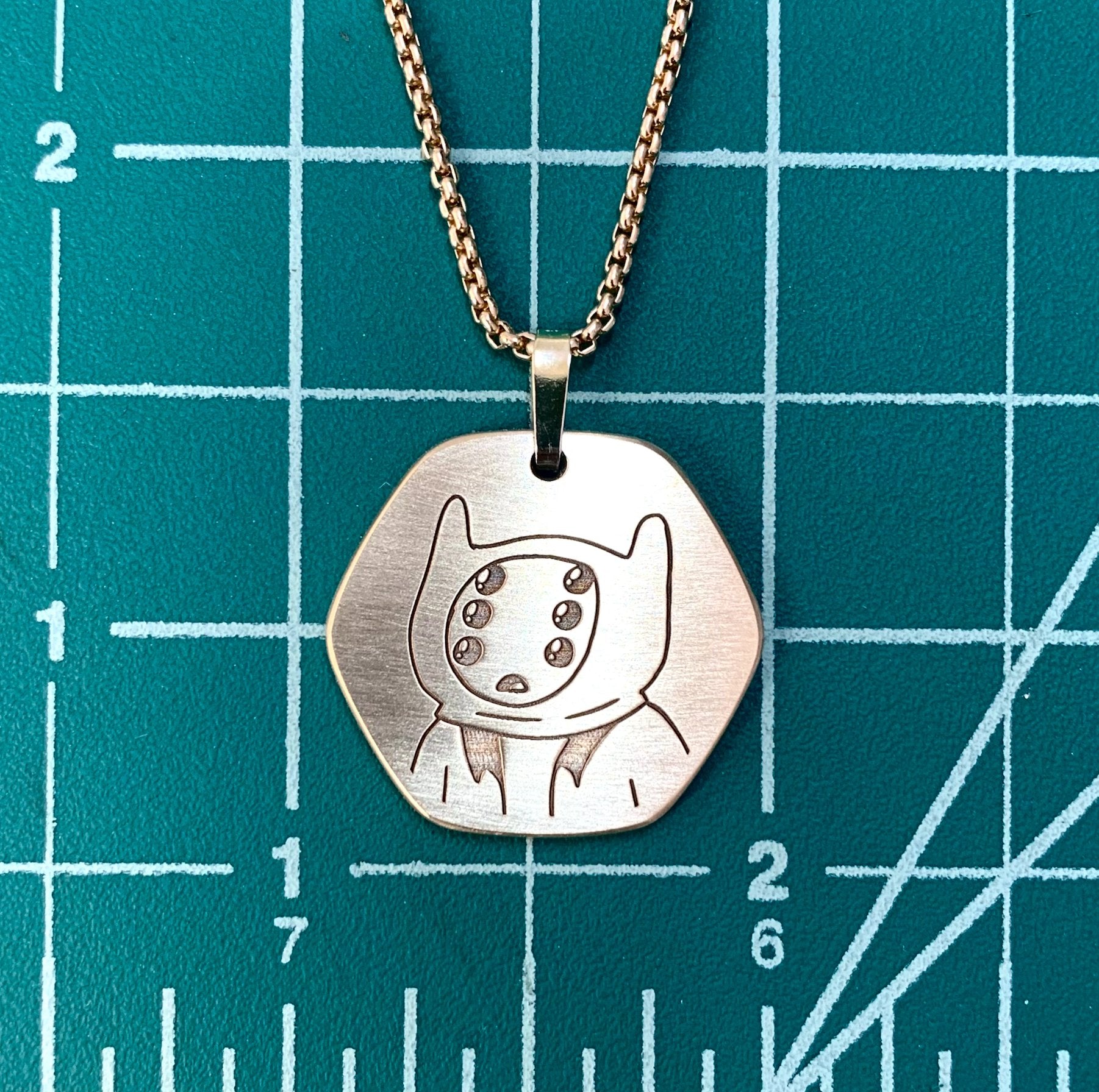 14K Gold Plated (Brass) Pendant and 18K Gold plated chain (+$159.99)