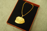 Custom 24k Gold Plated Pendant